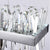 Modern Chandelier Clear Crystal Stainless Steel Lighting Fixture For Sale