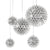 Modern Knob switch LED Sparkle Firework Sphere Suspension Lightings For Villa
