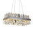 Modern Chandelier Clear Crystal Stainless Steel Lighting Fixture For Dining Room