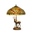 Table Lamp Resin Animal Base Tiffany Style Dragonfly Glass Shade