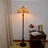 Antique Floor Lamp Tiffany Style Stained Glass Lamp Shade