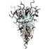 Blown Glass Chandelier Black White N Clear Colors Chihuly Type