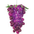 Purple Grapes Blown Glass Chandelier For Home Decor