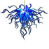 Blown Glass Chandelier Blue Chihuly Style