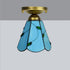 Classic Tiffany Style Ceiling Light Blue Color Small Size