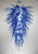 Blown Glass Chandelier Blue And Clear 80 X 150cm RL026 Longree