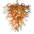 Blown Glass Chandelier Large Colorful Chihuly Style Art Decor