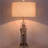Table Lamp Crystal Ball On Golden Pole With Shade