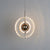 Creative Rotatable Suspension Lighting Ring Shape Acrylic Crystal Lampshade Decorative Lighting