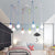Child's Play Modern Chandelier Multi Color Wire LED Bulbs For Decoration