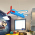 Modern Chandelier Airplane For Kid Room With Remote