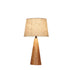 Modern Desk Lamps Wooden Base With Linen Lampshades