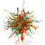 multi colored and shaped Chihuly glass chandelier