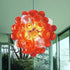 Blown Glass Chandelier Red Ruby Glass Ceiling Lights