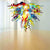 Chihuly Style Blown Glass Chandelier Multi Colors