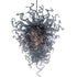 Blown Glass Chandelier Gray Color Chihuly Style