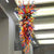 Blown Glass Chandelier Large Size Multi Colors Chihuly Style