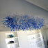 Tripping The Light Blown Glass Chandelier Chihuly Style Blue And Clear