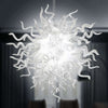 Chihuly Crystal White Blown Glass Chandelier