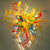 Chihuly Style Colored Glass Wall Light LED Bulbs Hand Blown Glass