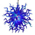 Blue Passion Murano Blown Glass Chandelier Chihuly Type