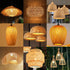 Bamboo Wicker Rattan Dome Lampshade Hand-Woven Pendant Light