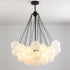 Modern Chandelier Bubbles Ball Shape Frosted Glass