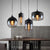 Modern Hanging Glass LED Pendant Light For Kitchen Restaurant Bar Dining Room