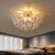 Crystal Chandelier Dandelion Starburst Shape LED Pendant Lighting For Living Room