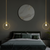 Personality Pendant Lamp Gold Ring Frame Opal Frosted Glass Lampshade Hanging Lamp for bedroom