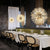 Crystal Chandelier Dandelion Starburst Shape LED Pendant Lighting For Restaurant