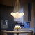 Modern Chandelier Bubbles Ball Shape Frosted Glass DIY Hanging Light For Kitchen