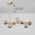 Modern Chandelier Nordic Style LED Glass Globe Cover Adjustable Cable