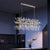 Crystal Chandelier Dandelion Starburst Shape LED Kitchen Island