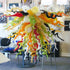 Modern Chihuly Style Blown Glass Chandelier Multi Colors