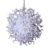 Blown Glass Chandelier Pure White Chihuly Style