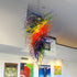 Unique Large Size Chihuly Style Colorful Blown Glass Chandelier