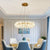 Modern Luxury Crystal Chandelier LED Ring Tiered Lights Fixture For Living Room