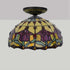 Ceiling Light Retro Tiffany Style Stained Glass