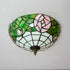 Ceiling Lamp Retro Tiffany Style Stained Glass