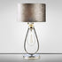 Table Lamp Crystal Water Drop Pendant Flannelette Shade