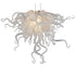 Blown Glass Chandelier Chic White Chihuly Style