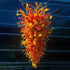 Rising Sun Chihuly Glass Chandelier Giant Size Orange And Red