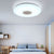 LED Ceiling Light Music RGB bluetooth Speaker Lamp Dimmable W/Smart Remote