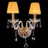 Traditional Wall Lamps Double Shade Crystal Sconces Crystal  Pendants