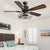 Contemporary Ceiling Fan With  Lamp  Remote Control For Bedroom