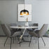 Modern Pendant Light Matte Black Round For Dining Room