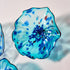 Glass Wall Plates Crystal Blue Murano Glass D10inches