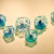 Hand Blown Glass Creative Cystal Blue Wall Plate Wall Art Wall Flower Wall Mounted Sconces Home Decor Custom made Set 
