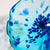 Hand Blown Glass Creative Cystal Blue Wall Plate Wall Art Wall Flower Wall Mounted Sconces Home Decor Custom made Set 